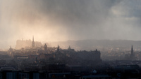 Snow Storm over Edinburgh