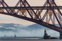 Mist over the Forth, Forth Bridge at sunrise, LPOTY
