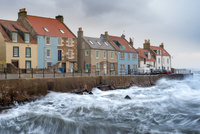 St Monans in a storm, Fife